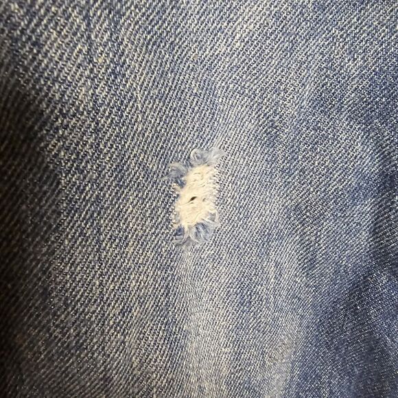Free People We The Free Size 28 Raw Chewed Hem Distressed Button Fly Denim Jeans - Picture 8 of 15